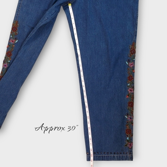 Vintage Y2K Chico's Design Beaded Embellished Jeans - Picture 15 of 16